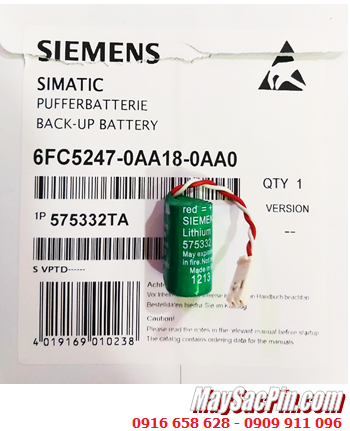 Siemens 6FC5247-0AA18-0AA0; Pin PLC Siemens 6FC5247-0AA18-0AA0 lithium 3v 1/2AA 850mAh